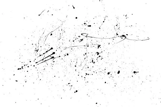 Vector illustration of Black blobs isolated on white.