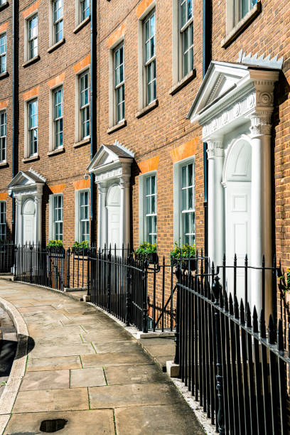 istock Beautiful Traditional British Terraced Houses 1350072087