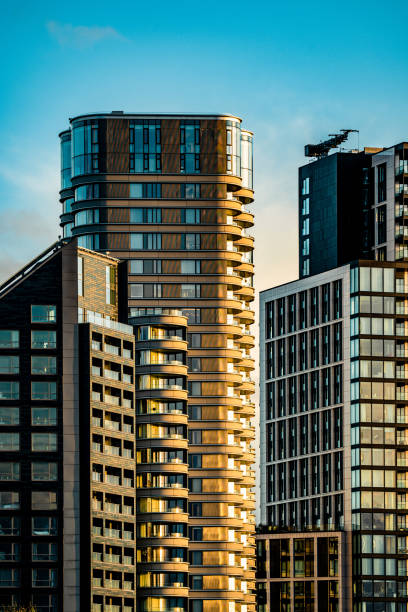 istock Exterior view of modern apartments 1350072197
