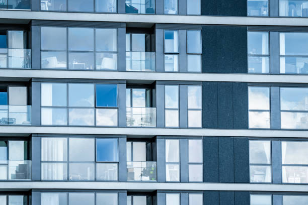 istock Exterior view of modern apartments 1350073248