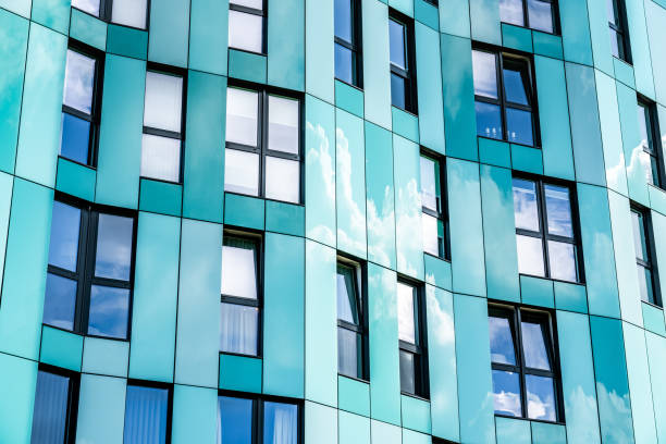 istock Exterior view of modern apartments 1350073268
