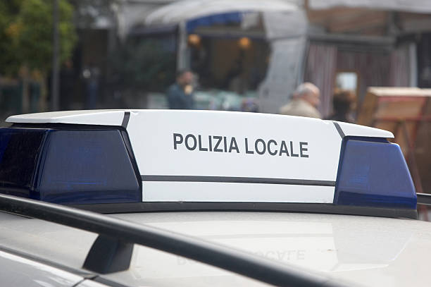 istock Italian Police car 135007723