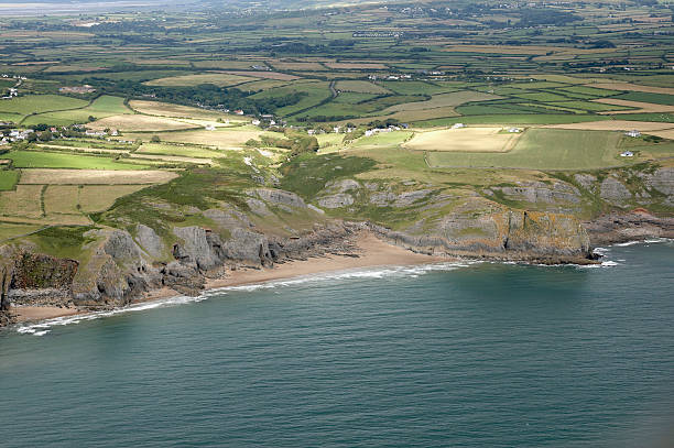 istock Gower Coastline from the air 135007800