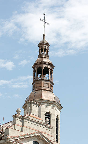 istock Church spire on Quebec City landmark 135008139