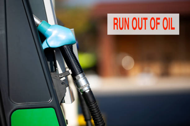 istock Petrol pump out of use 1350105368