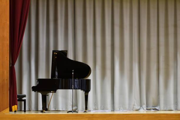 istock Grand piano in a hall 1350118935