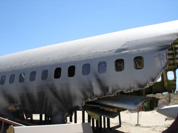 istock Aircraft graveyard in california 1350128330