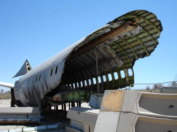 istock Aircraft graveyard in california 1350128332