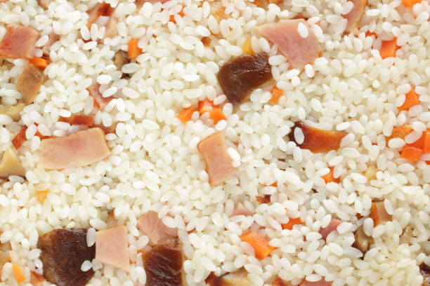 istock Chinese cooking, stir fried sticky rice 1350132303