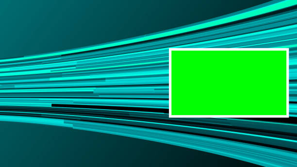 istock Breaking news popular techy background with green screen. news background 4k. 1350133425