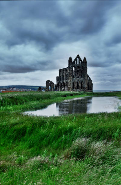 istock Whitby Abbey Church Ruins Cloudy Day 1350133440