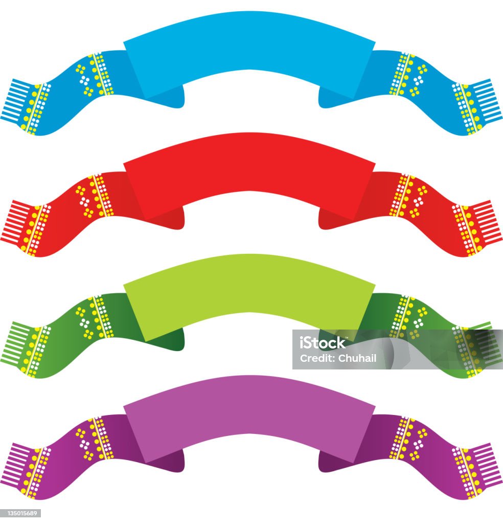 Ribbon Vector Color Set Stock Illustration - Download Image Now ...