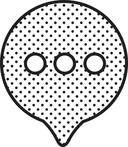 ilustrações, clipart, desenhos animados e ícones de projeto de sinal de ícone de bate-papo bolha de fala - 2842