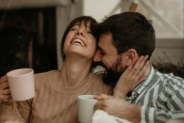 istock Just a little morning laughter with you 1350160133