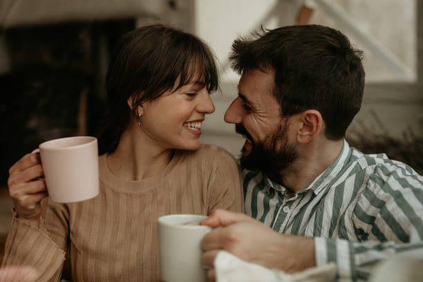 istock Loving having my coffee time with you 1350160138