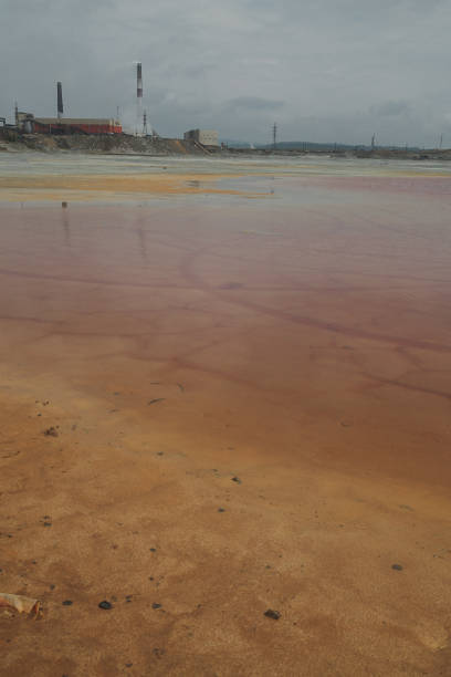 istock The plant discharges waste into water. Ecological catastrophy 1350161911