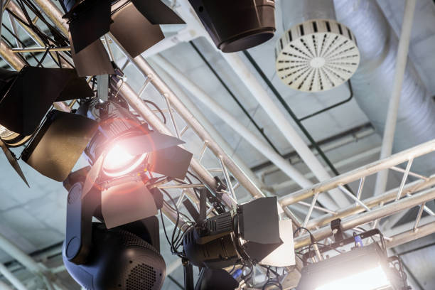 istock lighting equipment with spotlights, lamps, spotlights and other lighting devices 1350162163