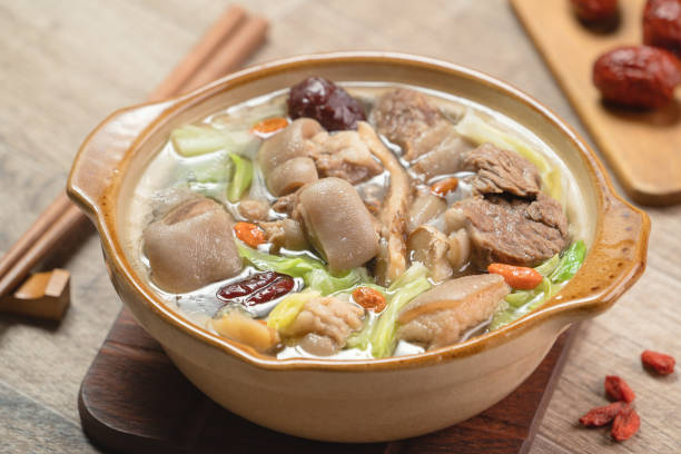 istock Delicious mutton hot pot in Taiwan. 1350165074