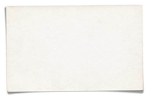 Blank paper isolated on white
