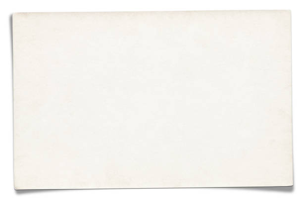 Blank paper isolated on white stock photo