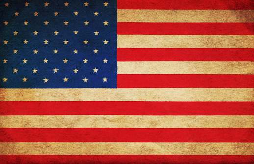 Vintage USA flag background