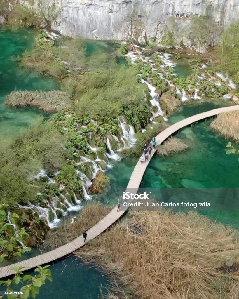 Plitvice Lakes National Park (Croatian: Plitvička jezera; Plitvice), Lika region, Croatia Beauty Stock Photo