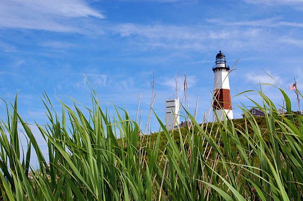 montauk farol - montauk lighthouse - fotografias e filmes do acervo