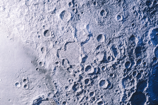 Full moon on a summer night made with a telescope