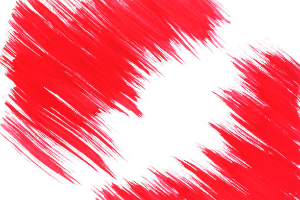 красно-розовая акварельная кисть или полосы на белом фоне, абстрактный цвет, абстрактная акварель - paintbrush wallpaper brush paper creativity stock illustrations
