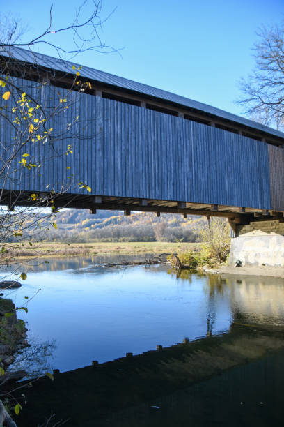 istock Centennial covered bridge in countryside 1350207359