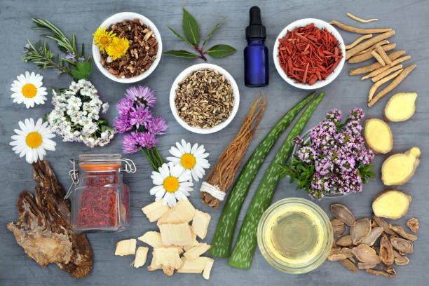 istock Herbs and Flowers for Aromatherapy Remedies 1350207905