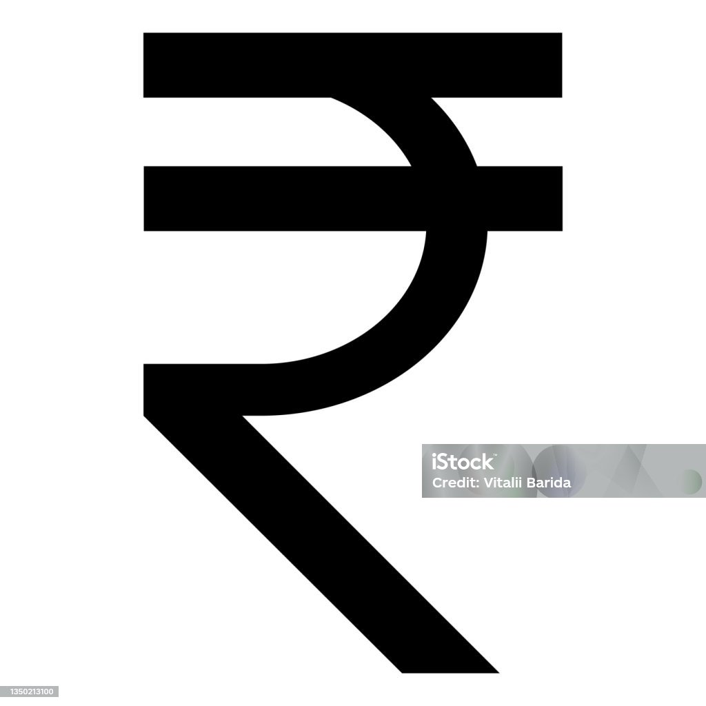 Indian Rupee Symbol Currency Inr Black Sign Stock Illustration indian-rupee-symbol-currency-inr-black-sign-stock-illustration