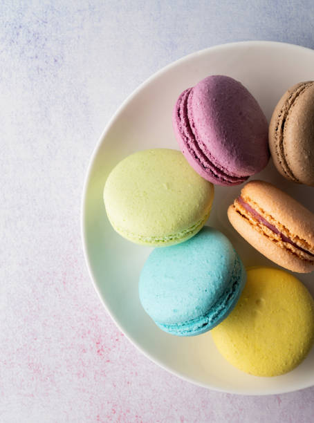 istock colorful macaroons on the plate 1350221355