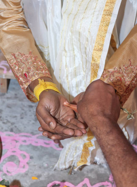istock Indian Hindu Bengali wedding ritual before wedding 1350235584