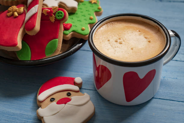 Christmas cookies and coffee