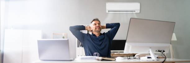 istock Air Conditioner And Room AC 1350239086