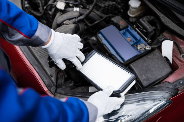 istock New Clean Car Filter. Vehicle Fresh Air 1350239750
