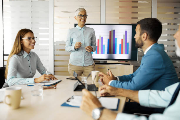 istock Business team in discussion over new business project 1350241467