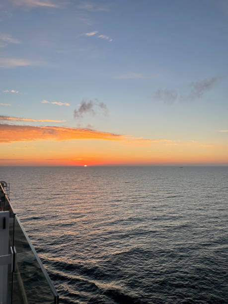istock Sunset on the Baltic Sea from a cruise ship 1350241560