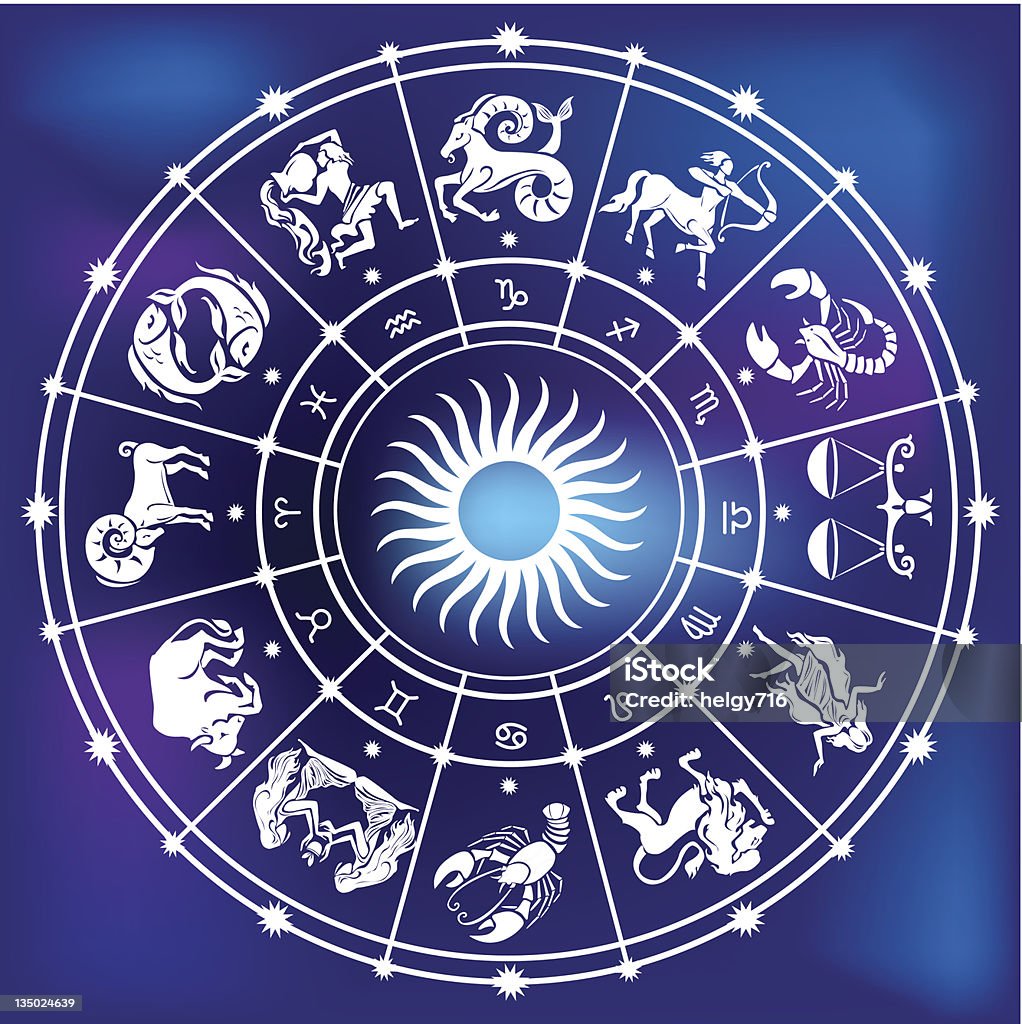 oroscopo - arte vettoriale royalty-free di Segni zodiacali