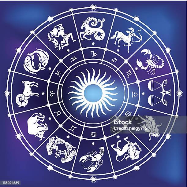 Oroscopo - Immagini vettoriali stock e altre immagini di Segni zodiacali - Segni zodiacali, Astrologia, Cerchio