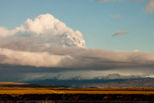 istock Eyjafjallajokull eruption from a distance - 3 1350260495