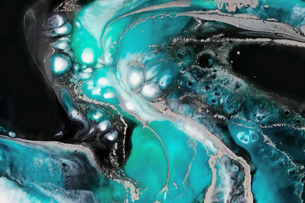 istock Artistic image of swirl ocean or malachite texture. 1350260646