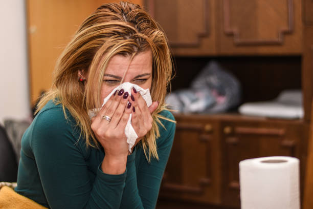 istock Mid Woman curing her illness 1350263484