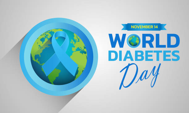 всемирный день борьбы с диабетом - physical labor stock illustrations