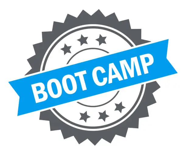 Vector illustration of Boot Camp - Stamp, Imprint, Seal Template. Grunge Effect. Vector Stock Illustration