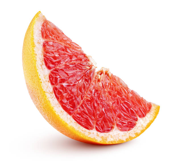 istock wedge of grapefruit citrus fruit isolated on white 1350314602