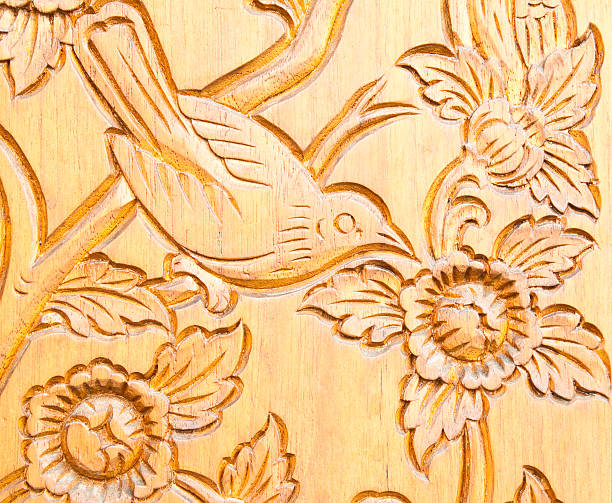 istock Thai style wood carving 135034814