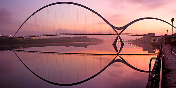 istock Sunset on Infinity Bridge Stockton on Tees 135034928