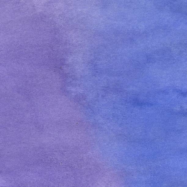 istock Blue and Purple Hand Drawn Watercolor Abstract Background. 1350362932